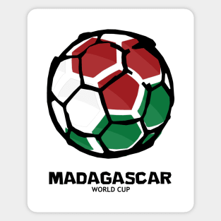 Madagascar Football Country Flag Sticker